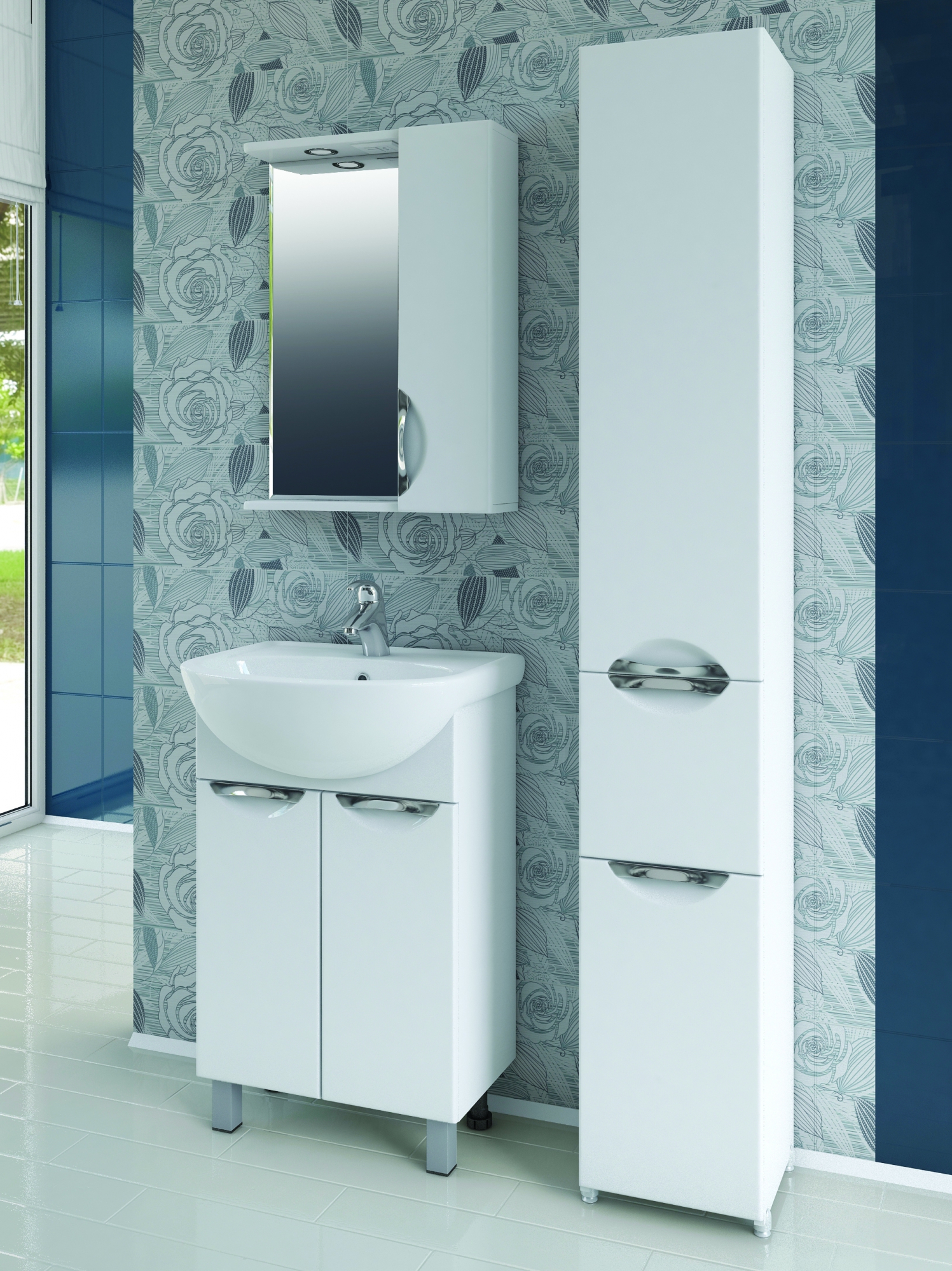 Тумба с раковиной Callao 700-1 (Балтика)700⨉440⨉840 мм белый Santreyd sun-id-665194 - Вид №4