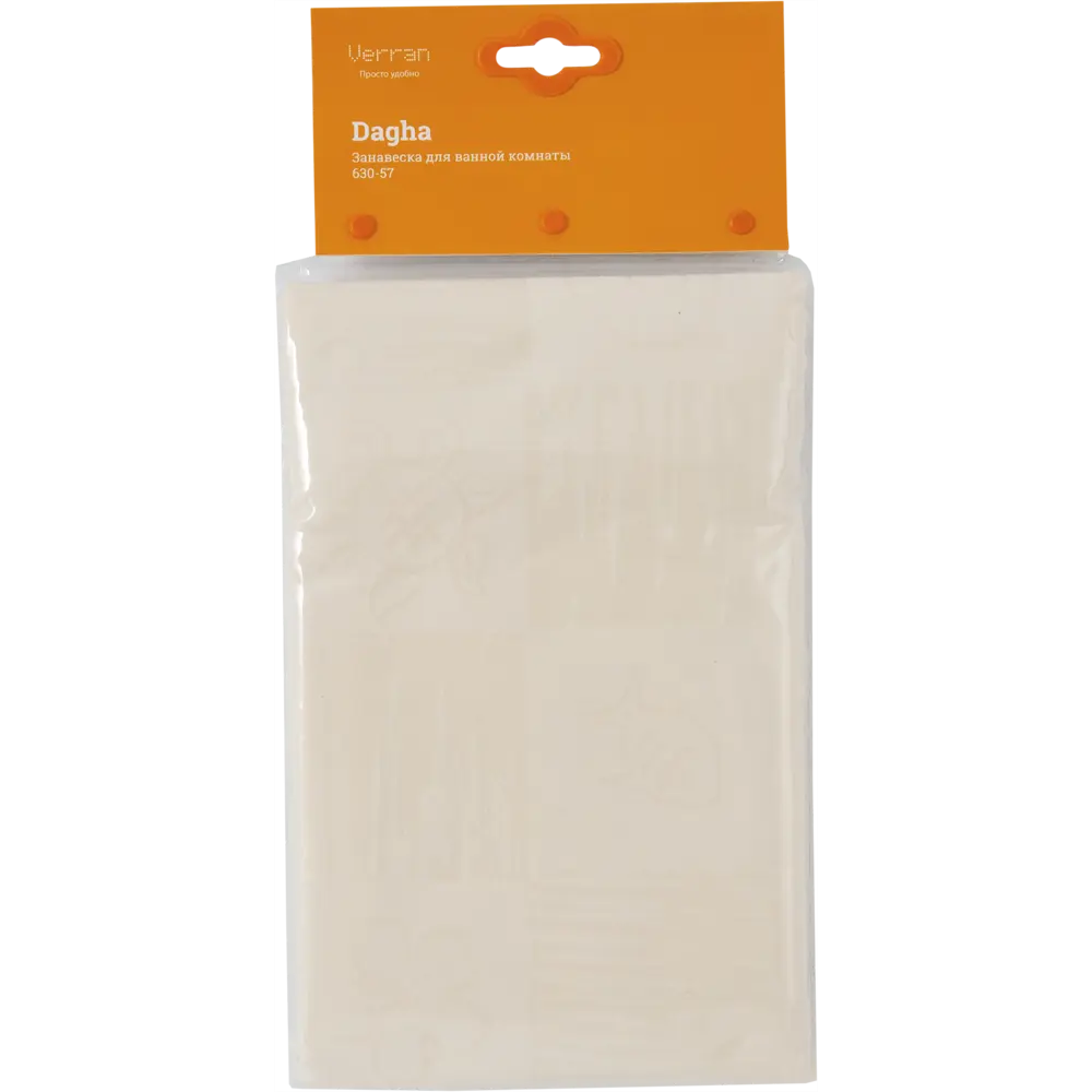 12273524 Штора для ванной Verran Dagha 180x180 см полиэстер цвет бежевый STLM-0001876 - Вид №5