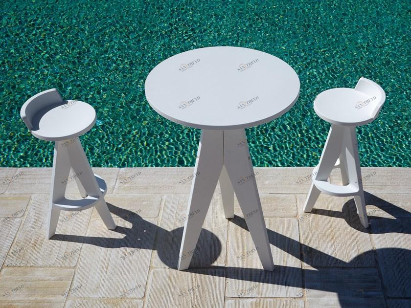 Myyour Круглый высокий стол из Poleasy® Oxford sun-id-1426865