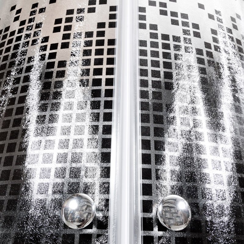 BМ4590 N (без крыши) BLACK Душевая кабина DETO Серия ВМ L 890 N без крыши BLACK - Вид №2