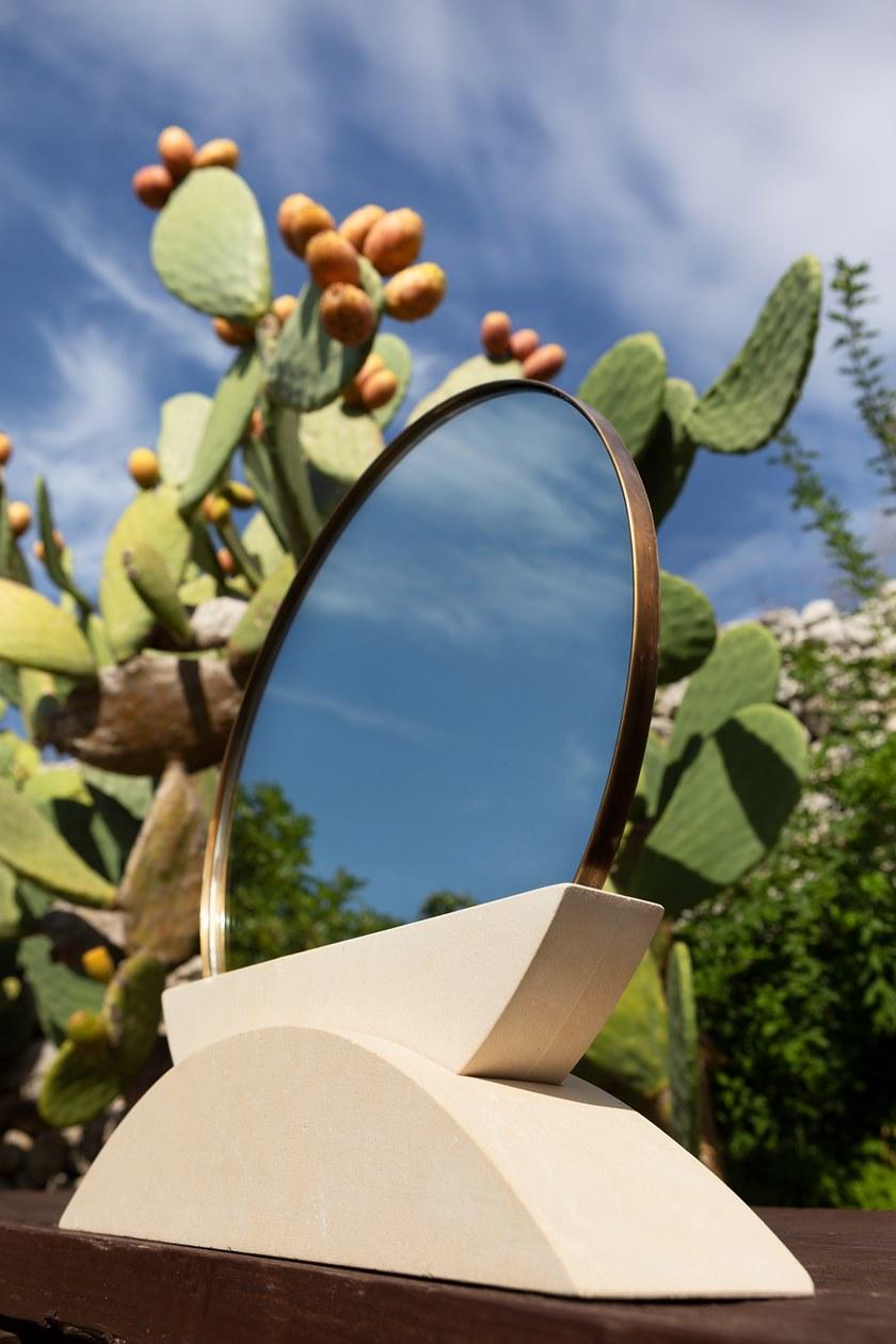 PIMAR Настольное зеркало из камня Лечче в раме sun-id-1407850 - Вид №4