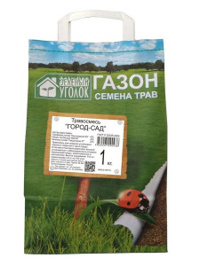 90120381 Газон универсальный Город-сад 1 кг STLM-0112158 ЗЕЛЕНЫЙ УГОЛОК
