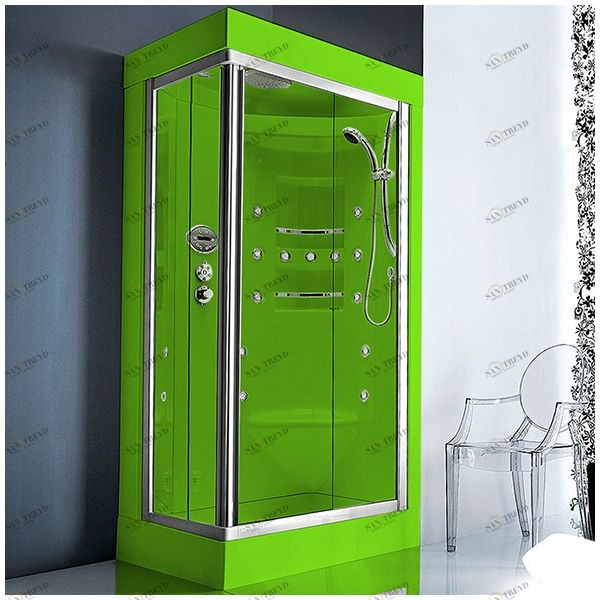 Душевая кабина Gruppo treesse Acquazzurra 80х100 STB-B7537S-S белая с баней и гидромассажем угловая левая STBB7537SS