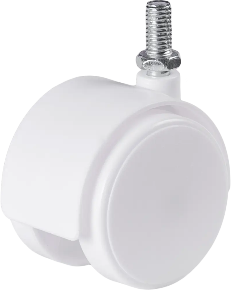 Поворотное колесо LARVIJ LWT850WH для мебели - белое, 50 мм 82584867