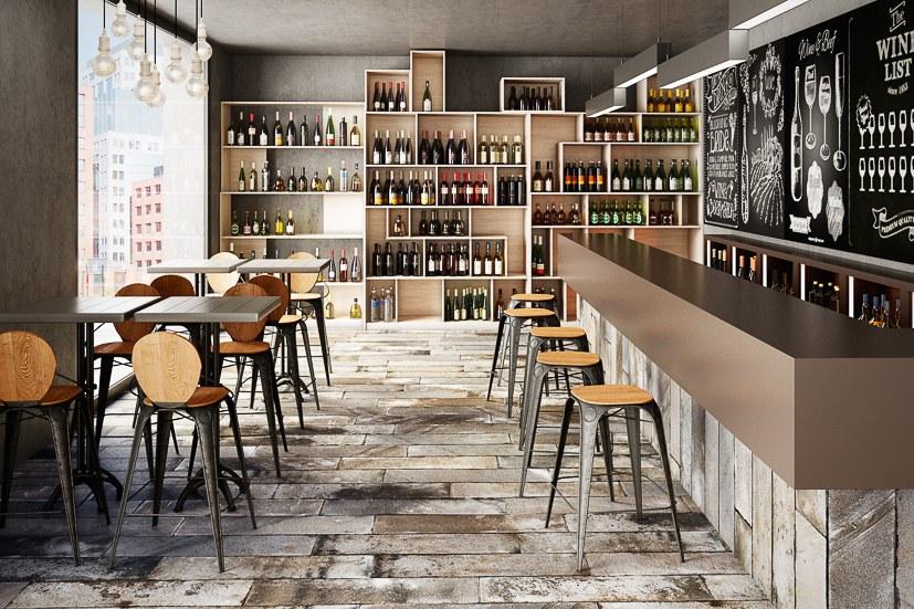 Aparici Пол из керамогранита под бетон Brickwork sun-id-1509265 - Вид №2