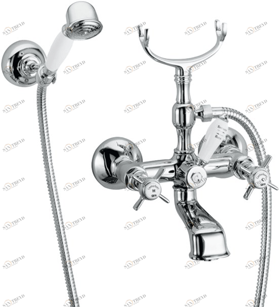 Fir Italia Настенный смеситель для ванны с ручным душем Canterbury 30 3031232