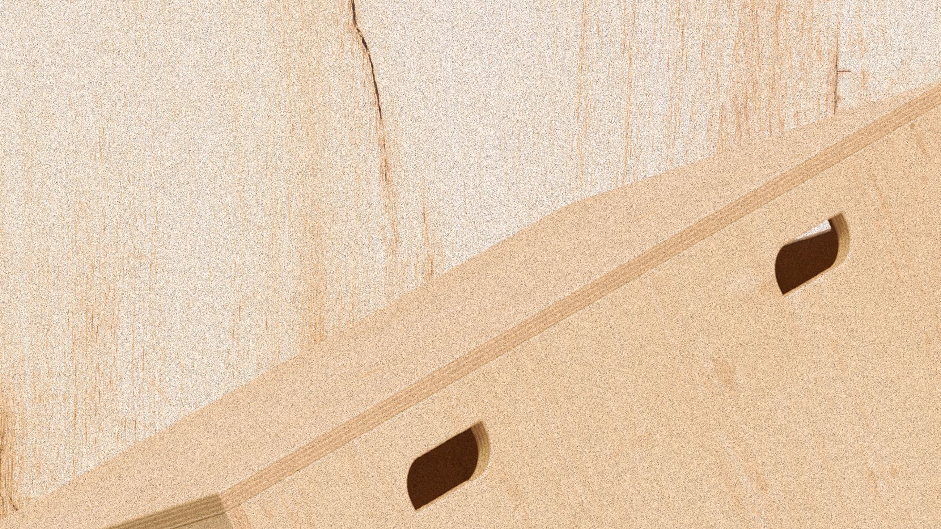 Высокий деревянный стул Bõln Kub ARCH-00072670 - Вид №1