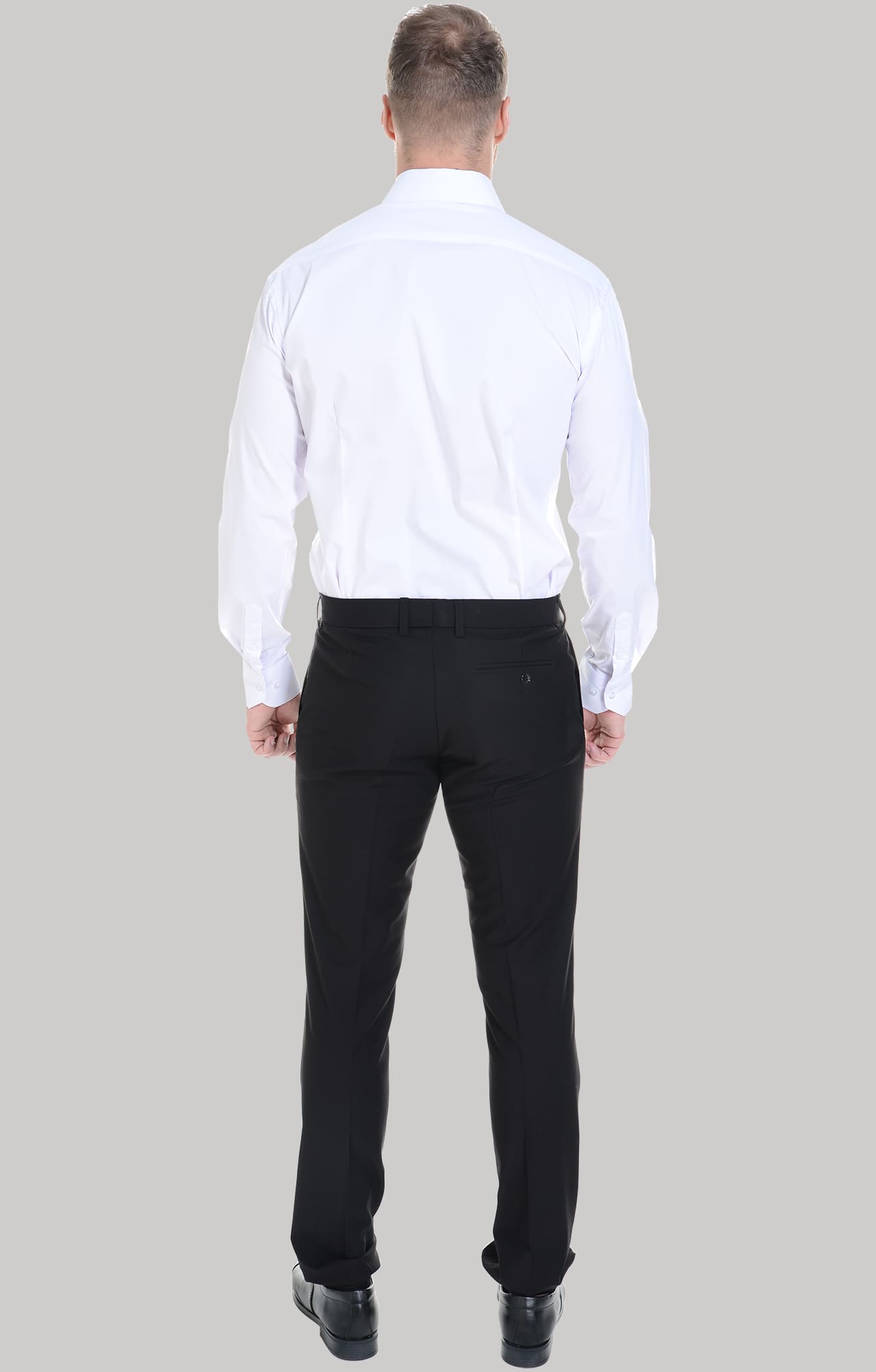 62461 Рубашка мужская  white El-Risto  Корпоративная одежда  размер 39/176-182  - Вид №9