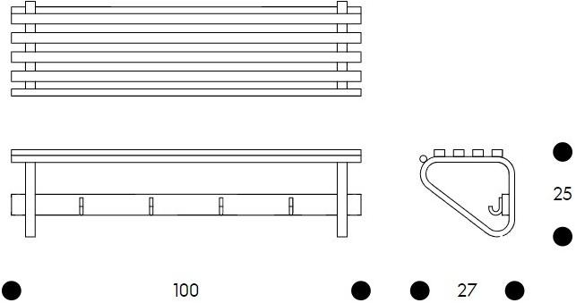 Artek Настенная вешалка из березы sun-id-1362892 - Вид №1