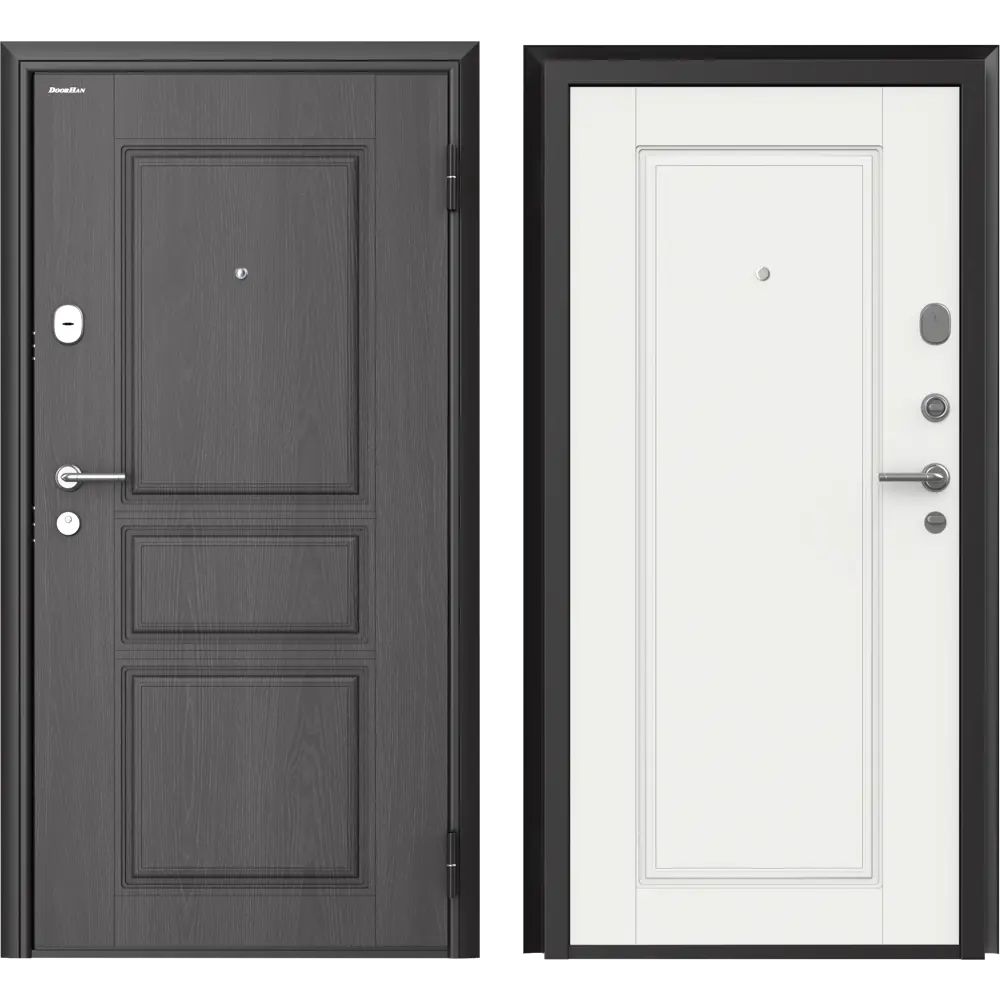 Дверь входная металлическая Премиум New 88x205 см правая белый DOORHAN STLM-2093516