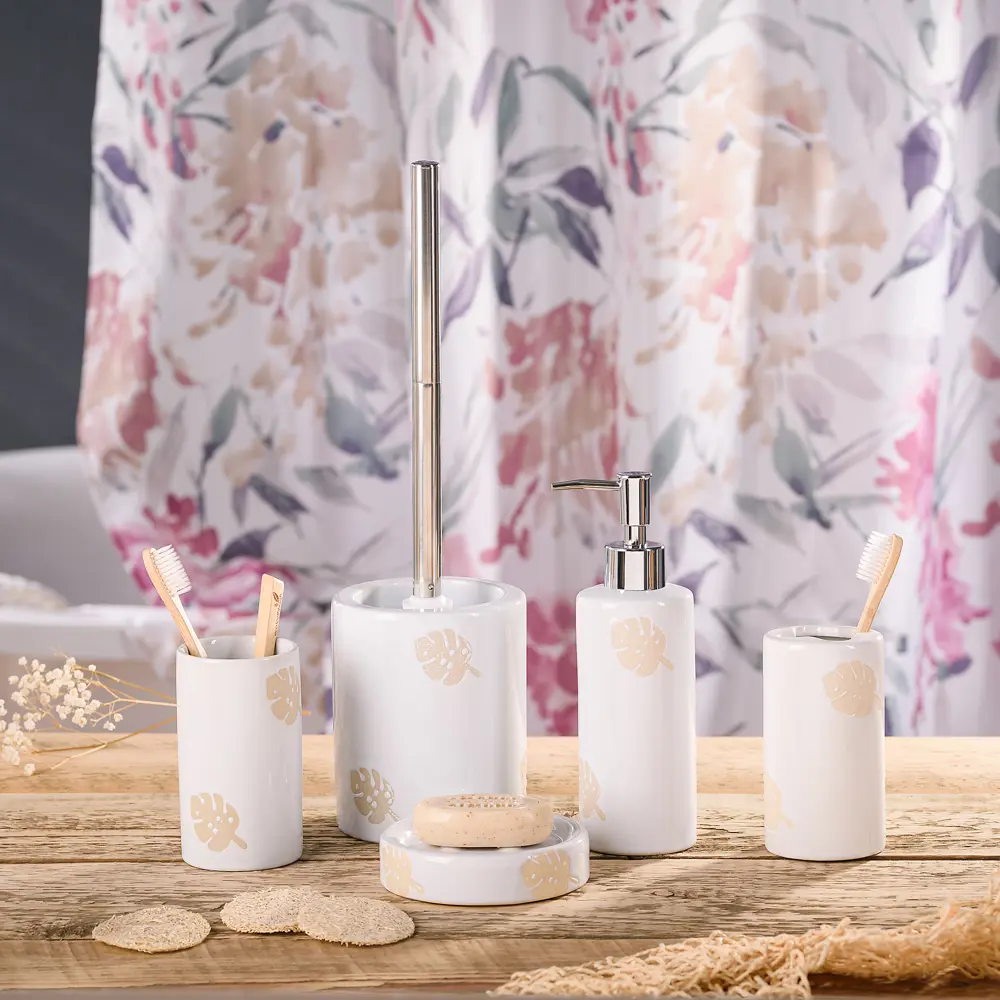 Дозатор для жидкого мыла Lopo цвет бежевый VERRAN STLM-2181313 - Вид №2