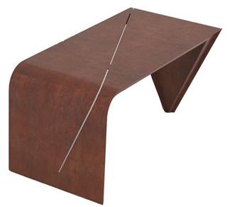TrackDesign Журнальный столик из стали Corten ™  Tt0781000  - Вид №1