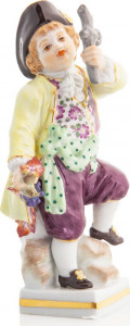 85809 Meissen Фигурка 10см "Мальчик с винным ключом" (И.-И.Кэндлер,1740г.) (пара к 60431) Фарфор