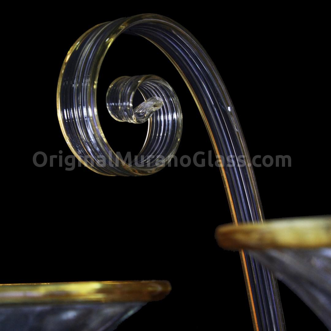 1278 ORIGINALMURANOGLASS Настенный светильник Бра Фоскари Янтарь - Пастораль - муранское стекло OMG 30 см  - Вид №1