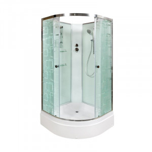 L 902 R N с гидромассажем Душевая кабина DETO Серия L