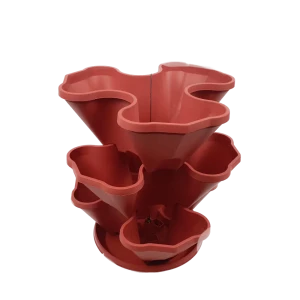 Santreyd Каскад - Многоуровневое кашпо для цветов в терракотовом цвете 89355545