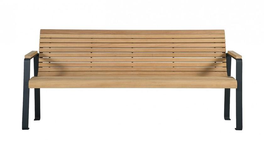 Euroform W Скамья из дерева с подлокотниками со спинкой Comfort 345, 346, 347 - Вид №2