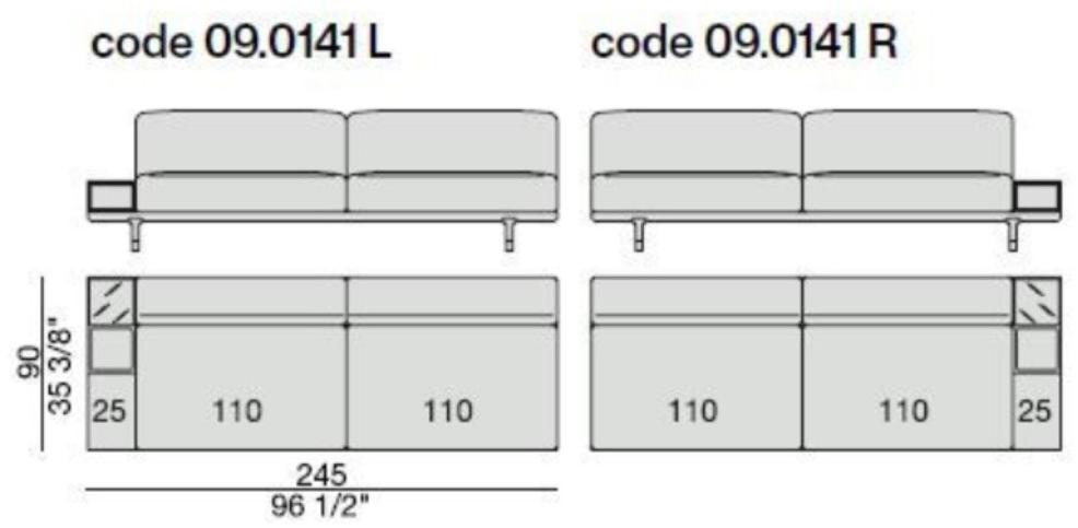 Porada Модульный тканевый диван с вещевым ящиком Eighteen sun-id-1365862 - Вид №30