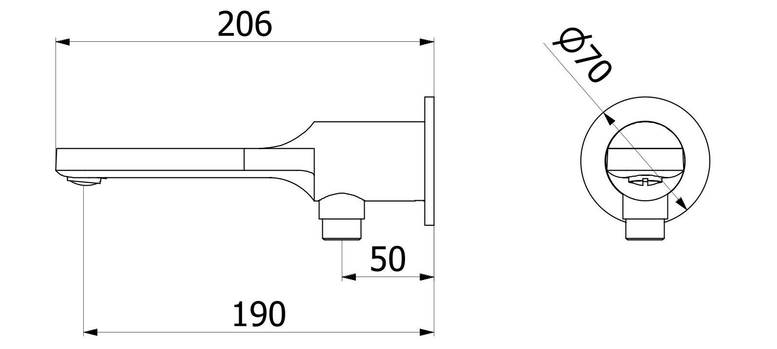 Настенный дозирующий носик IB Taaac ARCH-00006268 - Вид №1