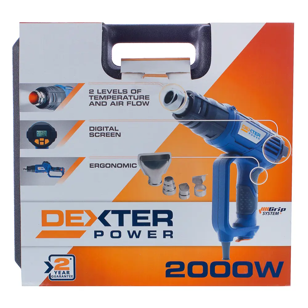Фен технический Dexter, с дисплеем, 2000 Вт 18057021 STLM-2070848 DEXTER POWER  - Вид №4