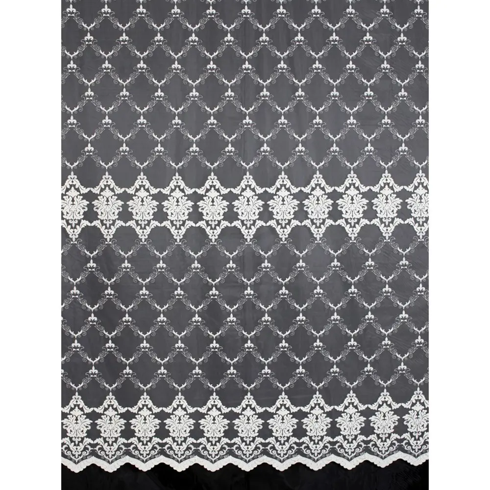 Тюль с вышивкой на сетке «Элегант» 1 п/м 280 см цвет кремовый ELIT HOME STLM-2127957