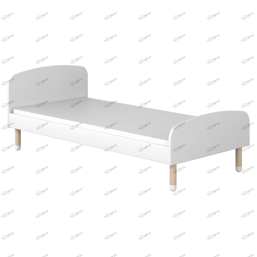 Кровать односпальная Flexa Play, 190 см, белая 801910240