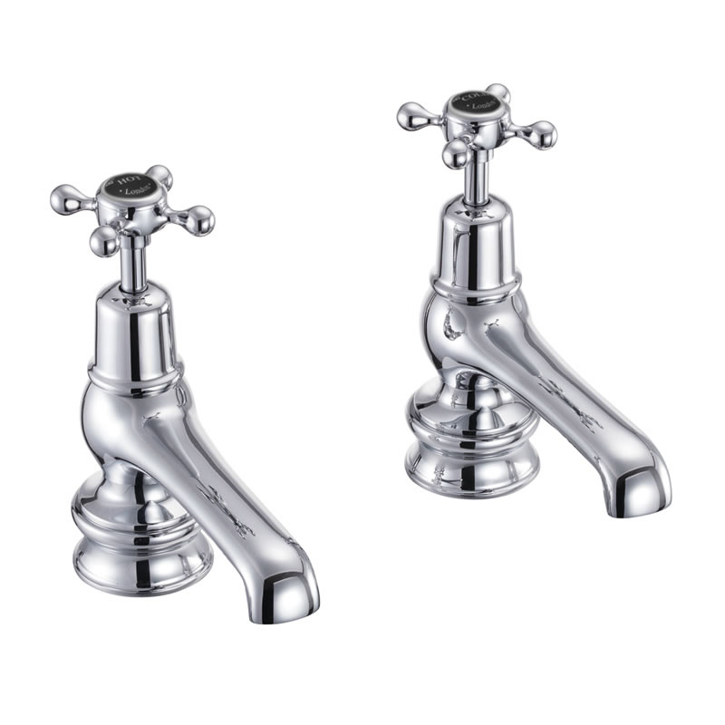 Burlington Кран для бассейна Claremont Regent 5 " Полный оборот с белым акцентом в Chrome CLR2  - Вид №1