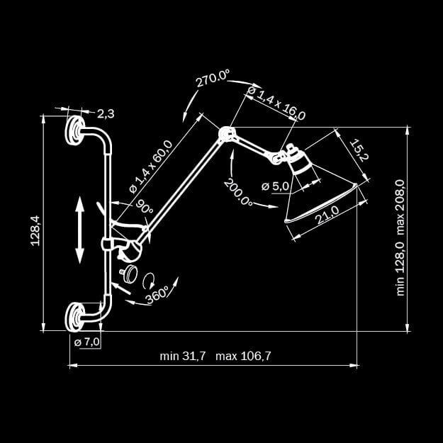 Спот настенный на кронштейне черный Lightstar Loft 765627 LIGHTSTAR LOFT 00-3891489 Черный - Вид №1
