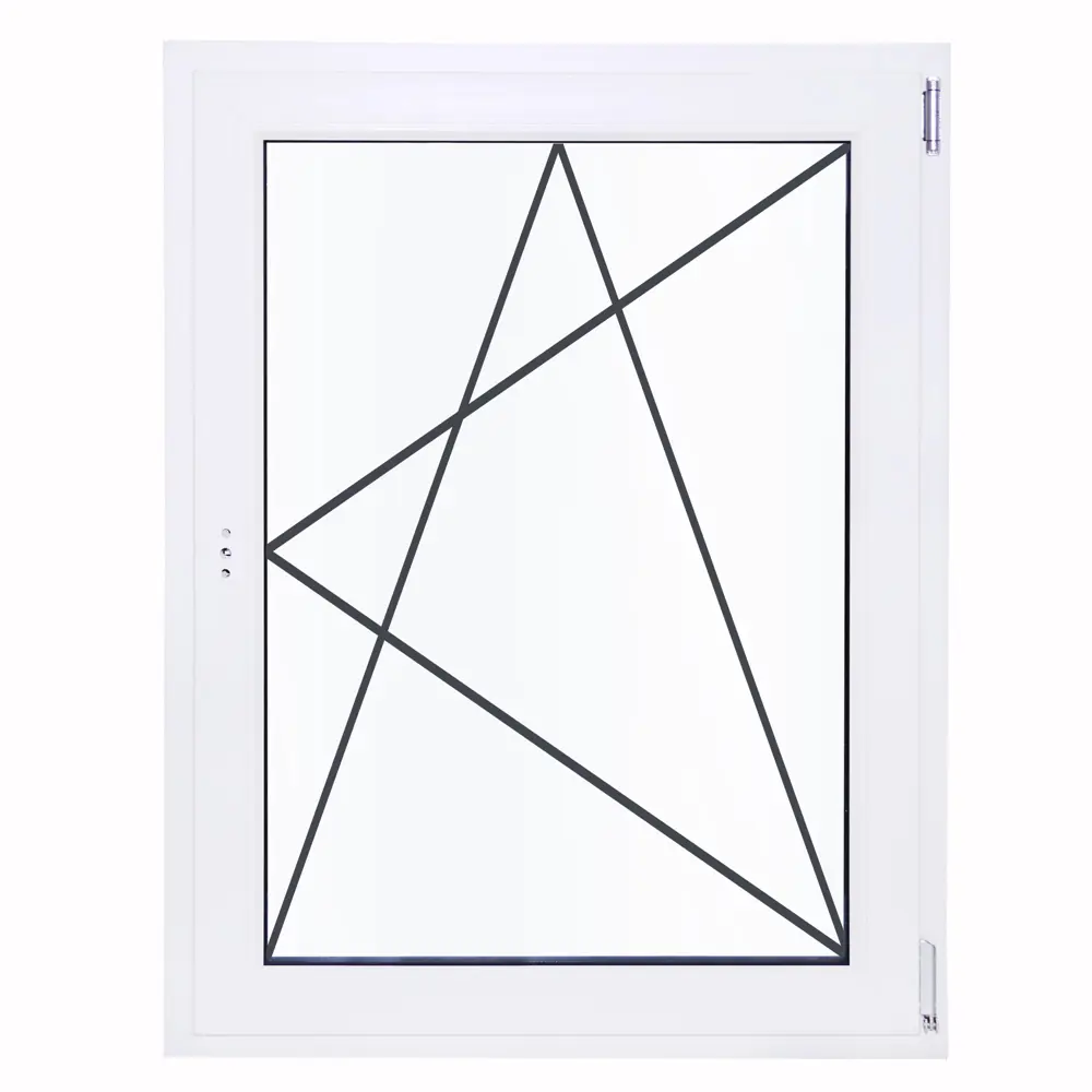 Окно пластиковое VEKA правое одностворчатое 1200×800 мм с поворотно-откидным механизмом 83117304 STLM-0039109