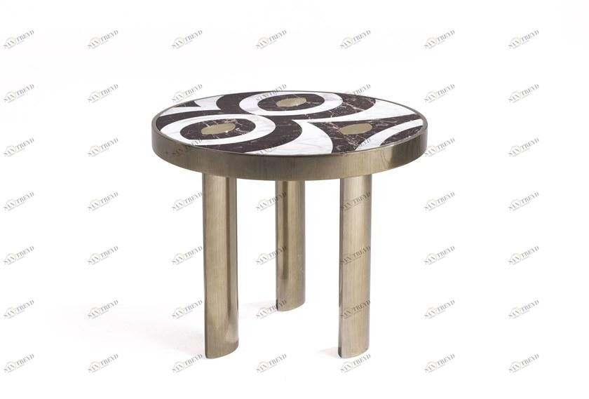 ETRO Home Interiors Круглый деревянный журнальный столик  E.aka.232.a 