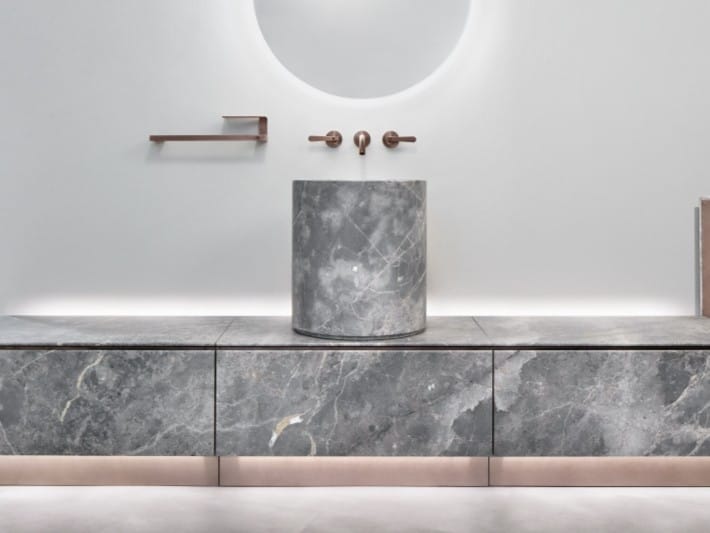 Мраморный санитарный модуль Fior di Bosco для умывальника CEADESIGN ABACO ARCH-00037288