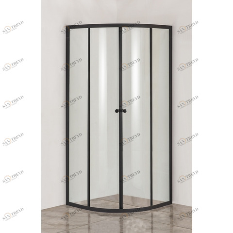 Orange E01-090TB/G Душевой уголок без поддона 90х90х190 черный Хром sun-id-1517004