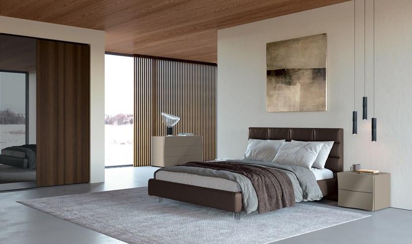 Febal Casa Кровать из искусственной кожи с высоким изголовьем sun-id-1475074 - Вид №2