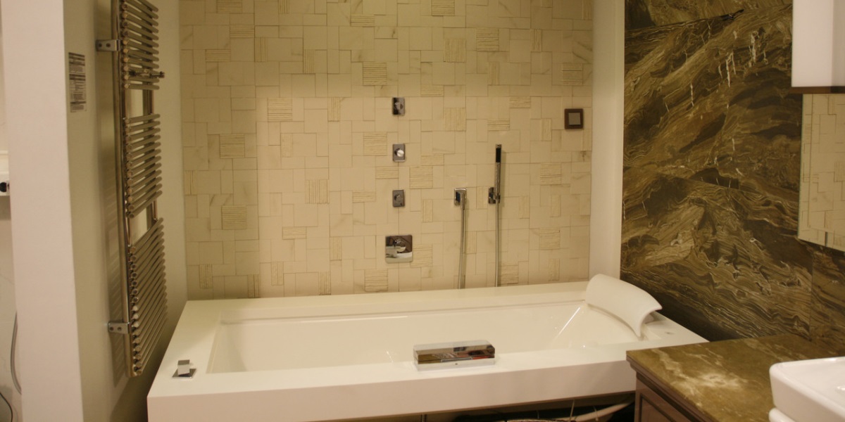 Ванна встроенная с гидромассажем Aura Uno 9443-734 Jacuzzi 9443734 - Вид №1