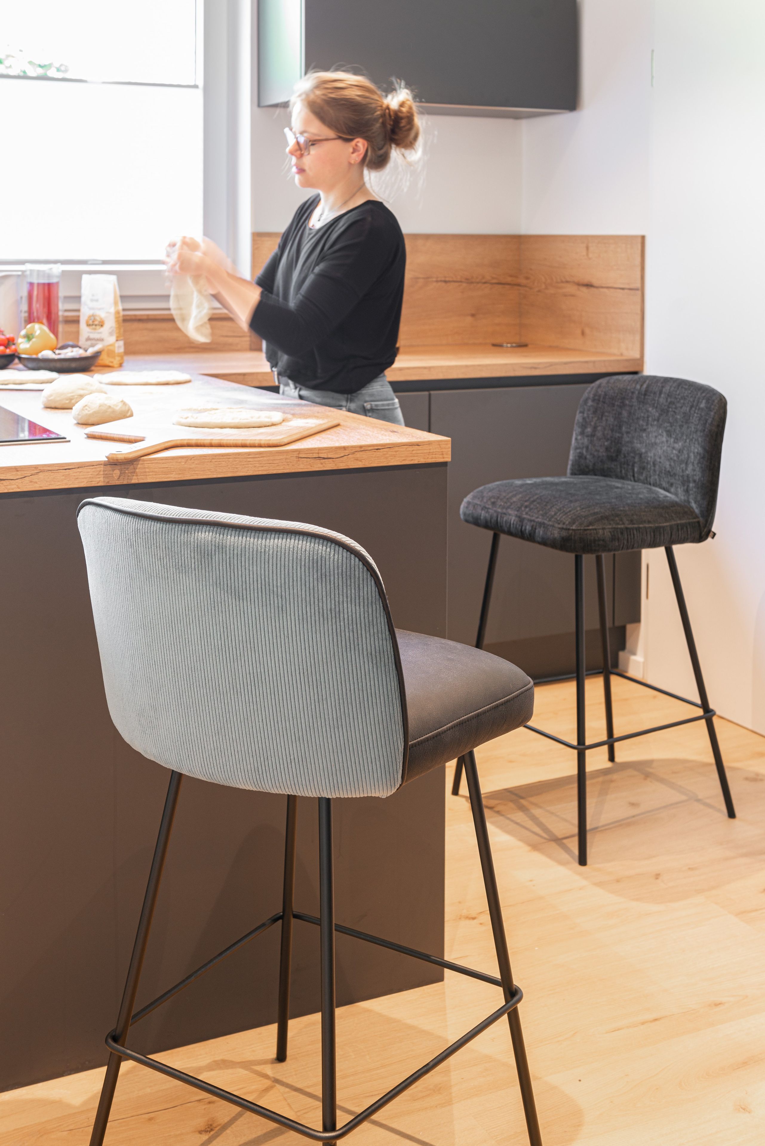 Мягкий кухонный стул с подставкой для ног KFF Gaia Line ARCH-00064074 - Вид №11