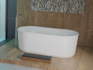 Акриловая овальная центральная ванна