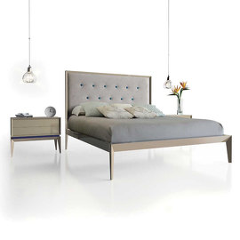 107583 Кровать Triangle Sunflowers 196 x 150 см La Ebanisteria Identity&Intensity