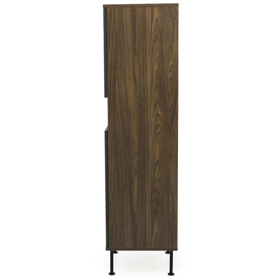 Шкаф Tenzo Daxx, 161х56х43 см, меламин/металл, серо-коричневый 7170334 - Вид №6