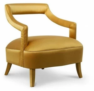 BRABBU Бархатное кресло с подлокотниками Oka