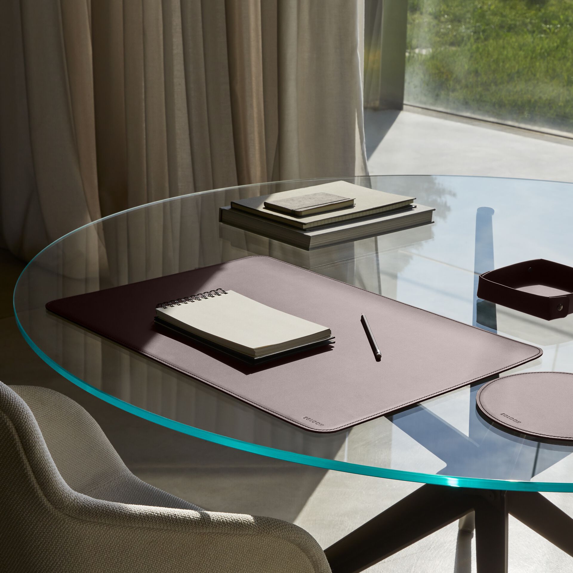 Регенерированный кожаный круглый коврик для мыши EGLOOH ATLANTE ARCH-00149473 - Вид №24