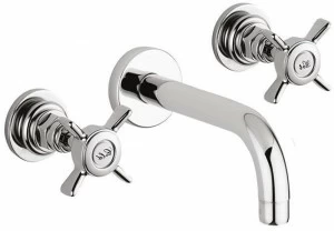 Rubinetteria Giulini Смеситель для умывальника настенный на 3 отверстия без сливного крана G5 F7920