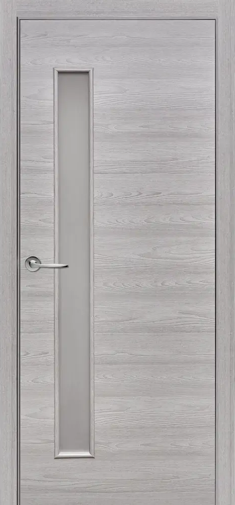 ПРИНЦИП: Межкомнатная дверь с остеклением, ясень серый 80×200 см 87923233