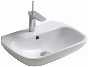 Cle4355101 Подвесная раковина настенная овальная Olympia Ceramica CLEAR белая