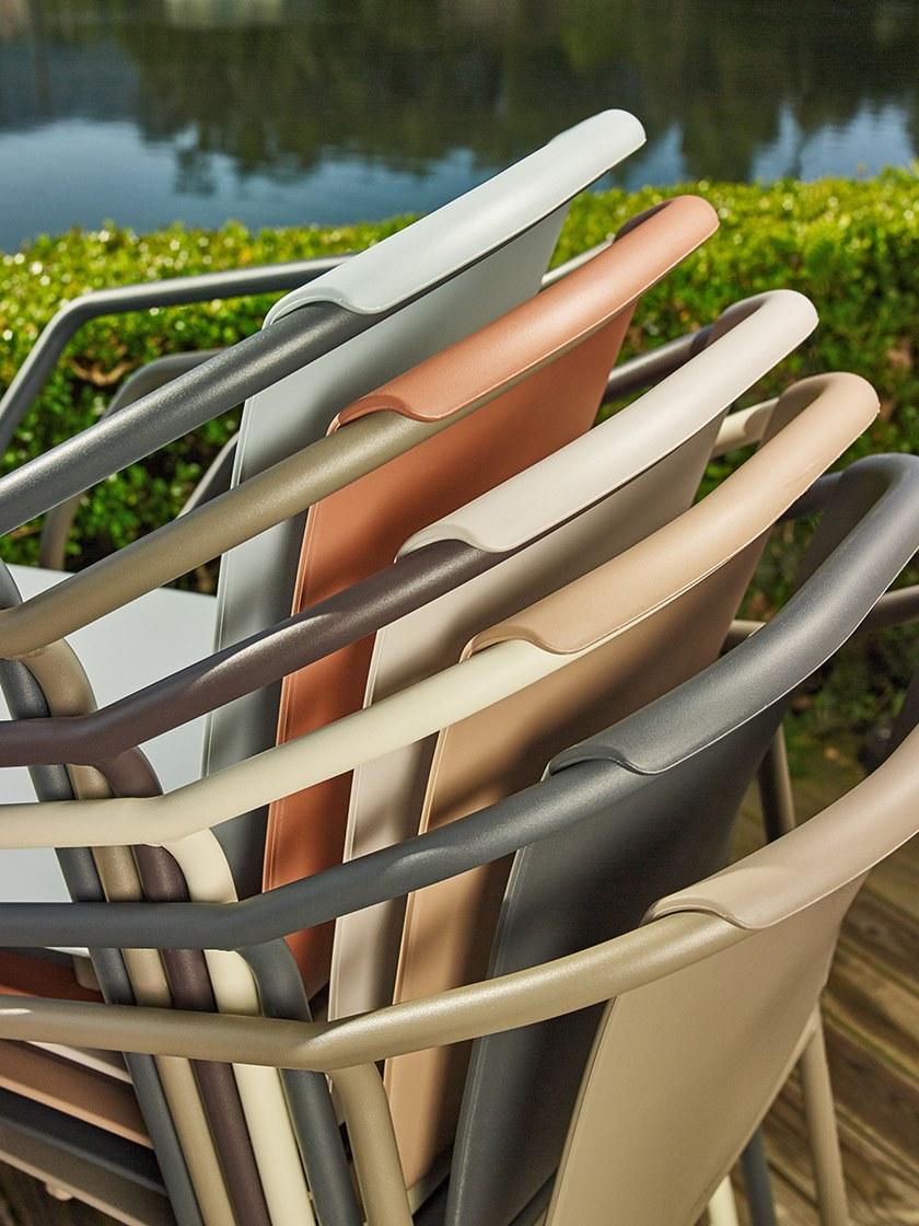 Ezpeleta Штабелируемый садовый стул из полипропилена с подлокотниками  Mn-rod01  - Вид №8