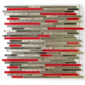 Top Red мозаика стекло 300х300 чип 48,98,148 (0,09м) Акция!