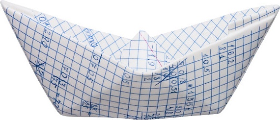 10668228 Klimenkoff Сувенир "Бумажный кораблик" 15,5х9х7см, фарфор Фарфор 