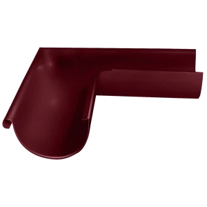 Угол желоба внешний РЕ 90° 125 мм цвет красный