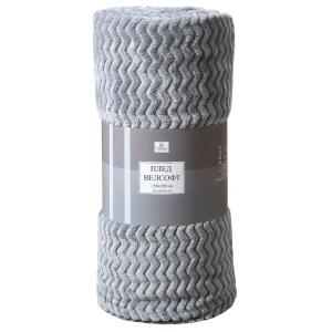 Плед Lebet 150х200 см велсофт цвет серый