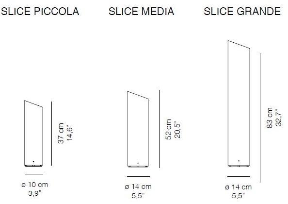 Quadrifoglio Настольная лампа из стекловолокна с диммером Slice sun-id-1386814 - Вид №1