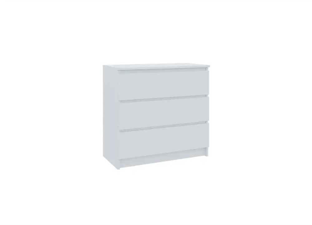 91290992 Комод ДСВ Мебель Мори 80.4x40.4x77 см 3 ящика ЛДСП цвет белый STLM-1097412